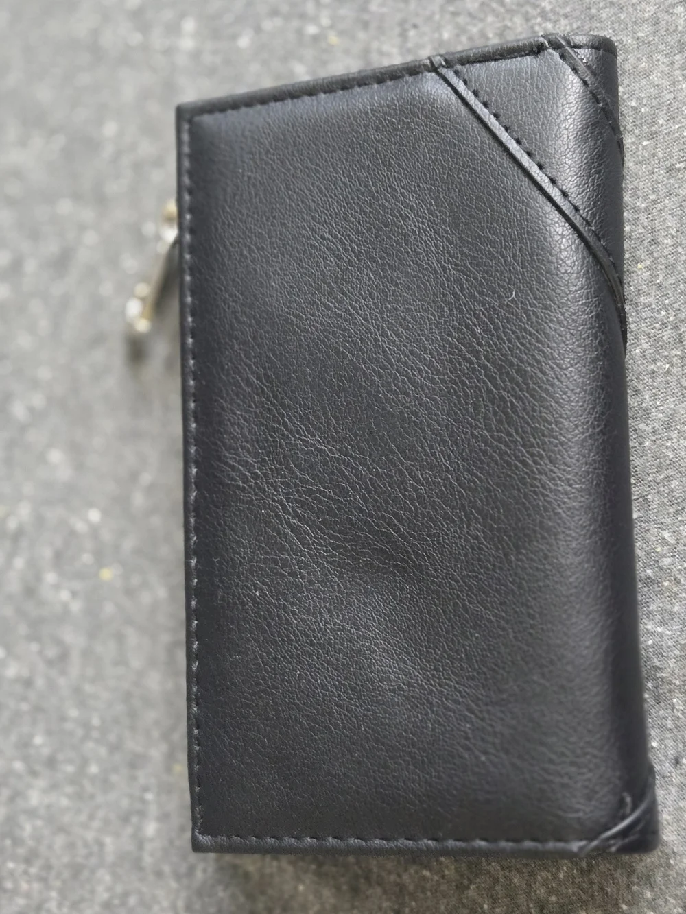 Black Heart Ring Zip Card Wallet - Unbranded NWOT